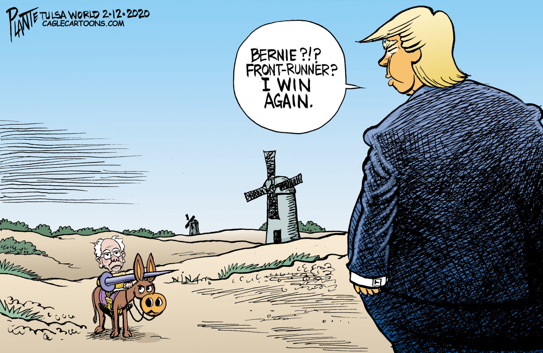 Editorial cartoon for Feb. 15, 2020